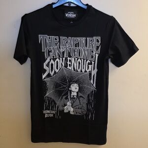 NWT Killstar Wednesday Addams Tshirt The Rapture Cant Come Soon Enough Dz Small